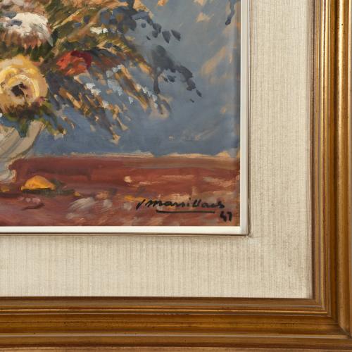 JOAQUIM MARSILLACH CODONY (1905-1986). "Jarrón flores", 194