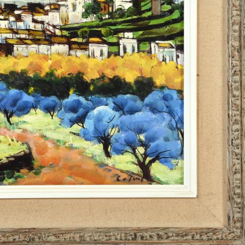 JESUS CASAUS MECHO (1926-2002). "Arbres blaus", Cadaqués.