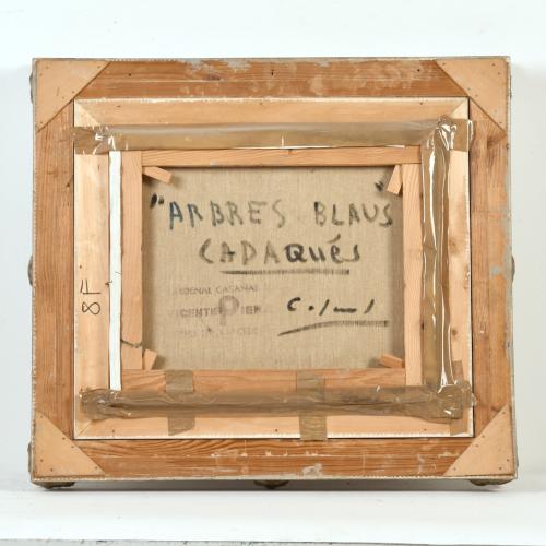 JESUS CASAUS MECHO (1926-2002). "Arbres blaus", Cadaqués.