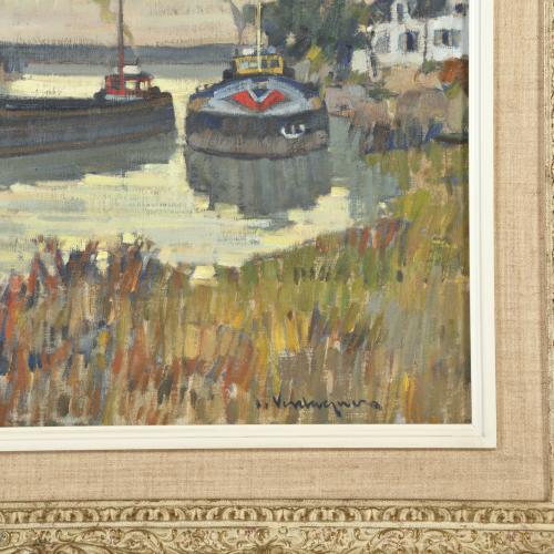 JOSEP VERDAGUER I COMA (1923-2008).  "Barcos".