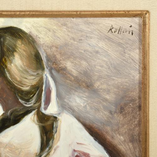 JORDI ROLLAN LAHOZ (1940). "Joven de rosa".