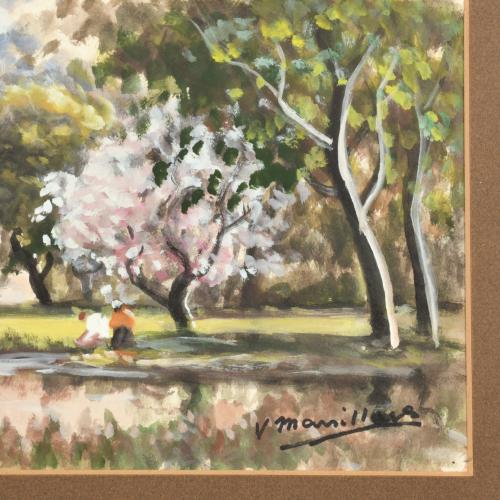 JOAQUIM MARSILLACH CODONY (1905-1986). "Paisaje de Olot".