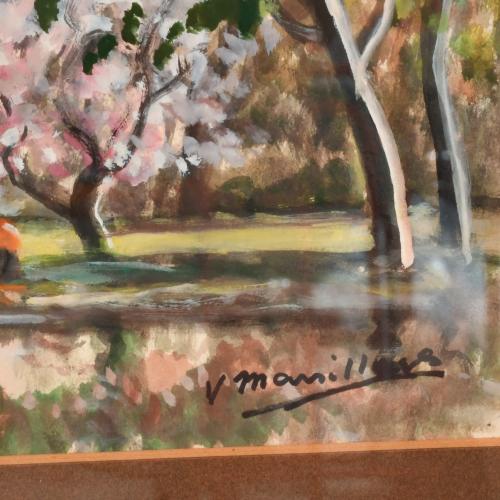 JOAQUIM MARSILLACH CODONY (1905-1986). "Paisaje de Olot".
