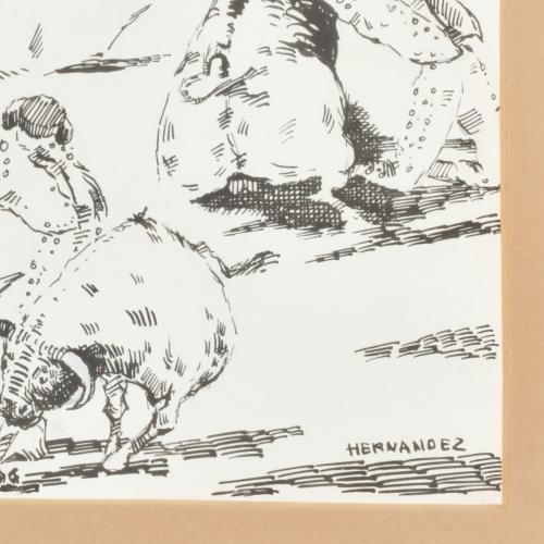 CONJUNTO ILUSTRACIONES DE TEMÁTICA TAURINA