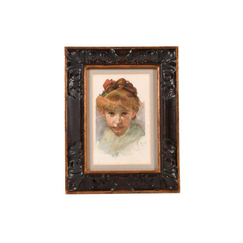 JOAN BRULL VINYOLES (1863-1912) "Retrato joven".