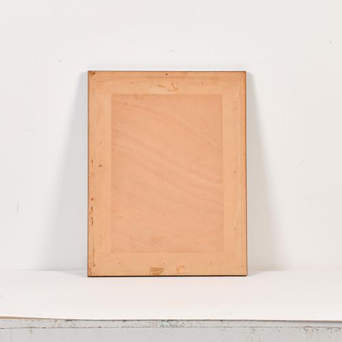 ESCUELA INGLESA, SIGLO XX. "Retrato joven con sombrero".