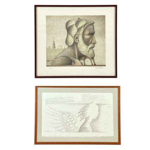 JOSEP MARIA SUBIRACHS (1927-2014). Conjunto de 3 de litografías enmarcadas: