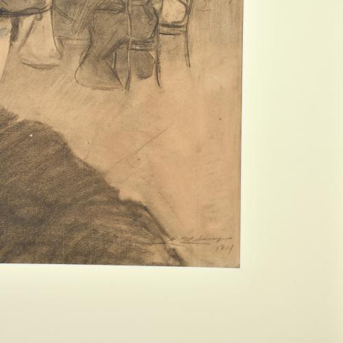 ALEXANDRE DE CABANYES MARQUES (1877-1972). "Dama", 1901.