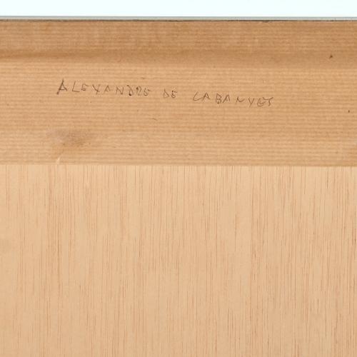 ALEXANDRE DE CABANYES MARQUES (1877-1972). "Dama", 1901.