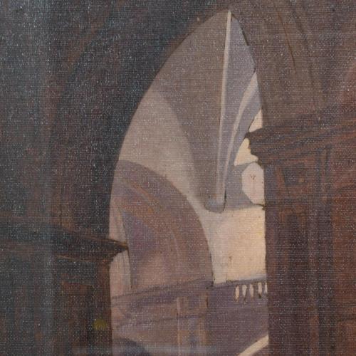 DOMINGO SOLER (1871-1951). "Interior iglesia".