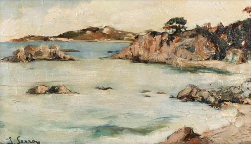 JOAN SERRA MELGOSA (1899-1970) "Paisaje Costa Brava".