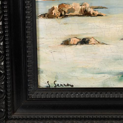 JOAN SERRA MELGOSA (1899-1970) "Paisaje Costa Brava".