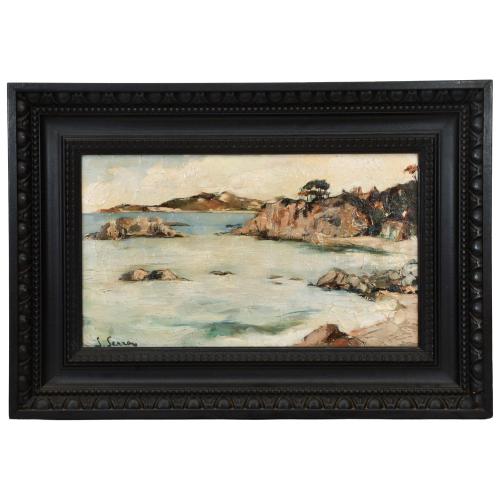 JOAN SERRA MELGOSA (1899-1970) "Paisaje Costa Brava".