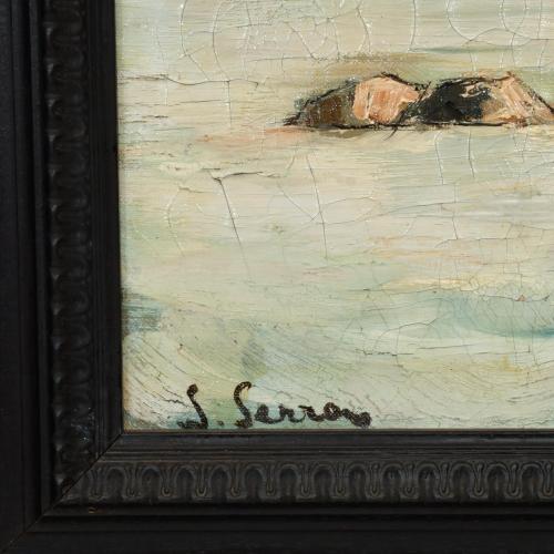 JOAN SERRA MELGOSA (1899-1970) "Paisaje Costa Brava".