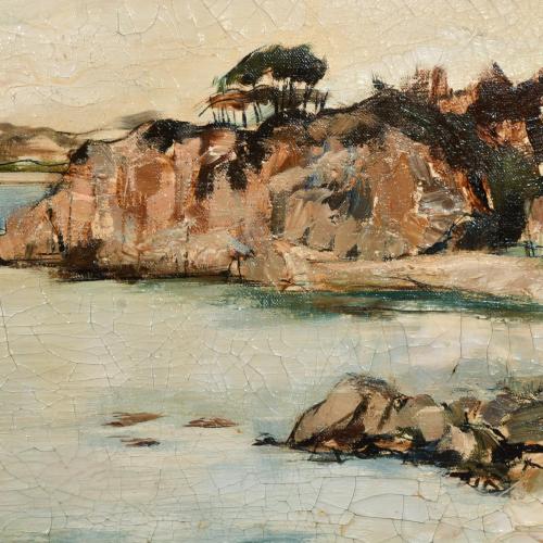 JOAN SERRA MELGOSA (1899-1970) "Paisaje Costa Brava".
