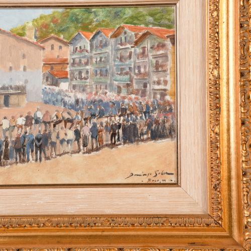 DOMINGO SOLER (1871-1951). "Pueblo".