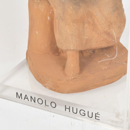 MANOLO HUGUÉ (1872-1945). "Mujer sentada".