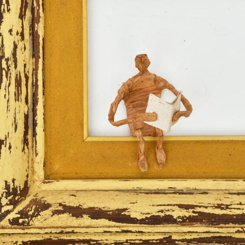 C. TORRES (XX). Pareja de esculturas leyendo.