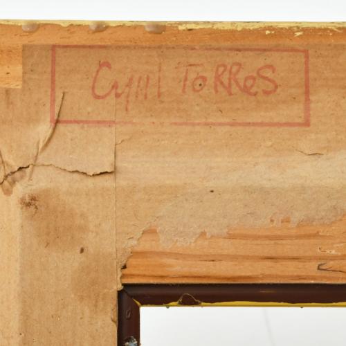 C. TORRES (XX). Pareja de esculturas leyendo.