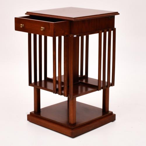 Bookcase giratorio de biblioteca, siglo XX