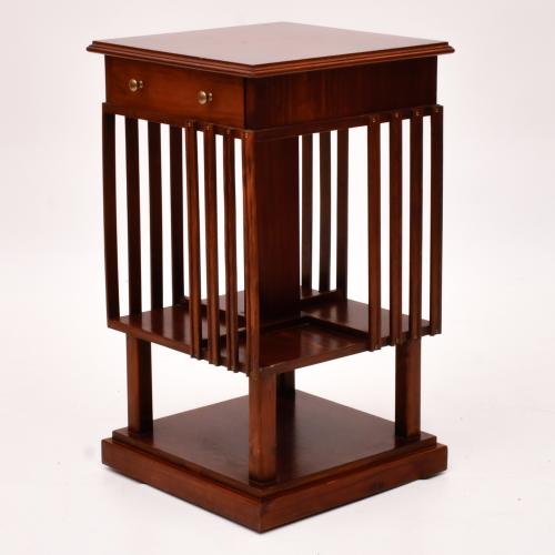 Bookcase giratorio de biblioteca, siglo XX