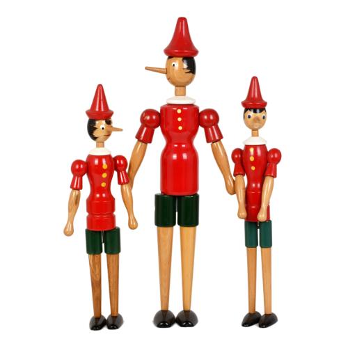 Lote de 3 Maniquí "pinoccio", circa 1970