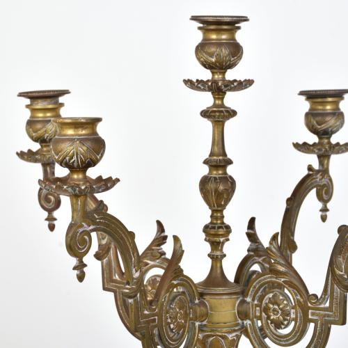 Pareja de candelabros Alfonsinos