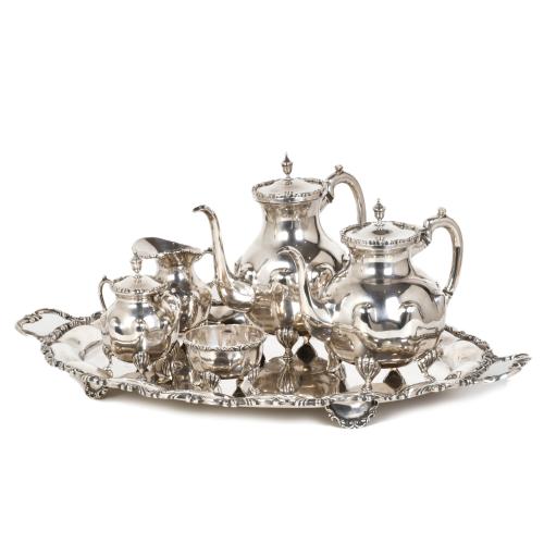 GUILLERMO NAVA, Conjunto de té y café con bandeja