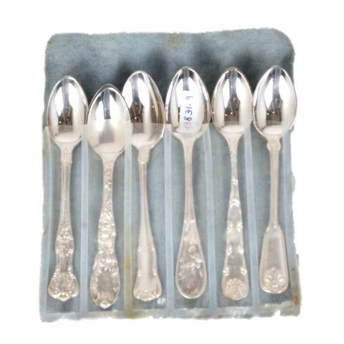 TIFFANY & CO, Juego de 6 cucharitas diferentes