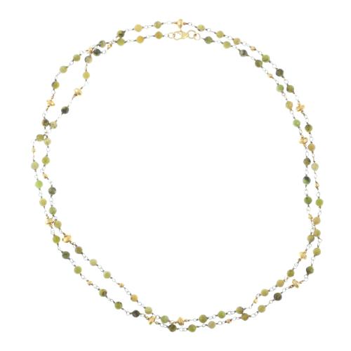 Collar con ópalo verde.