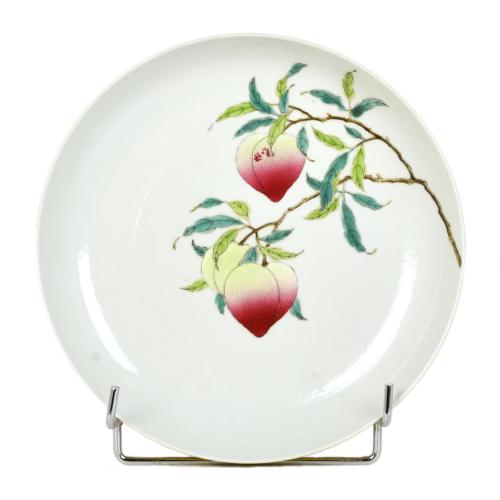 ESCUELA CHINA, SIGLO XX. Plato Familia rosa