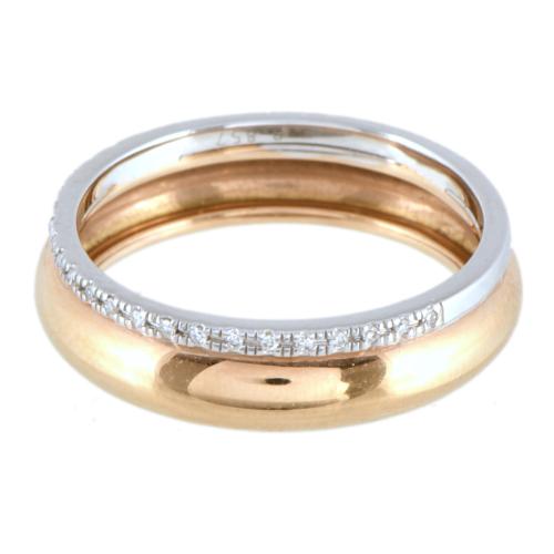 Anillo doble alizanza boda y media alianza.