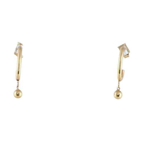 Pendientes aretes con cadeneta.