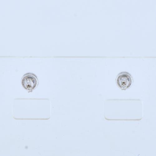 Pendientes con zafiros y rosetón de diamantes.