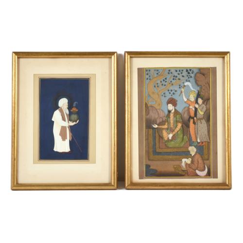 Conjunto de pinturas estilo Mongol, siglos XIX - XX