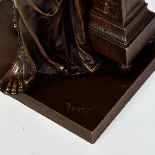 EUTROPOE BOURET (1833-1906), figura de joven, fin. siglo XIX