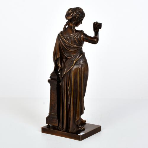 EUTROPOE BOURET (1833-1906), figura de joven, fin. siglo XIX