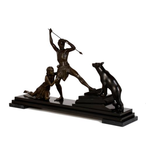 SIGUIENDO MODELOS DE URIANO, figura Art Decó, 1920-1930