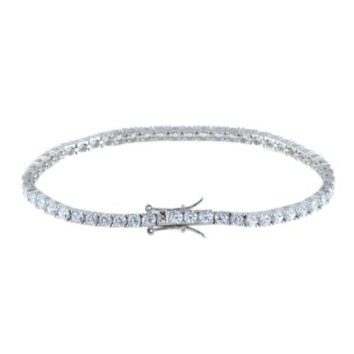 Pulsera riviére con circonitas.