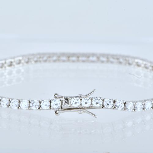 Pulsera riviére con circonitas.