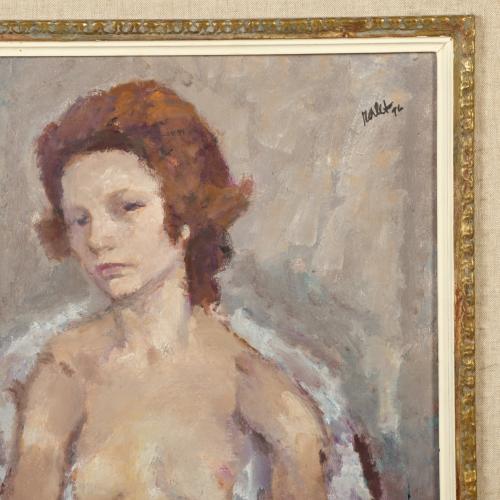 JOAN PALET BATISTE (1911-1996). "Semi desnudo femenino", 19