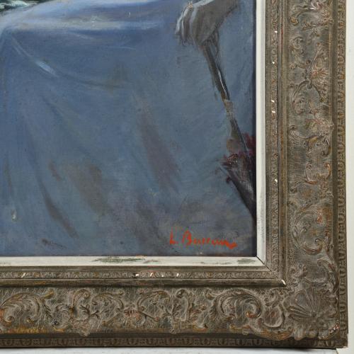 LAUREÀ BARRAU BUÑOL (1864-1957) "Mujer mirando al mar".