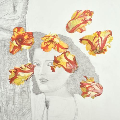 PAT ANDREA (1942).  "Les tulipes perroquet", 2004.