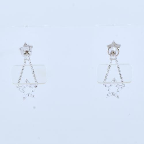 Pendientes en forma de estrellas y estrellas colgantes con 