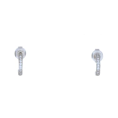 Pendientes aretes con diamantes.