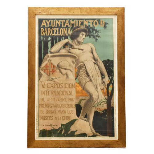 JOAN LLIMONA I BRUGUERA (1860-1926).  "V Exposición Internacional de arte", 1907.