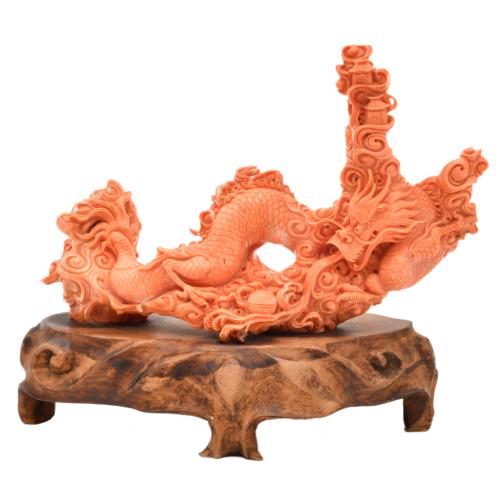 ESCUELA CHINA, SIGLO XX. Figura de dragón