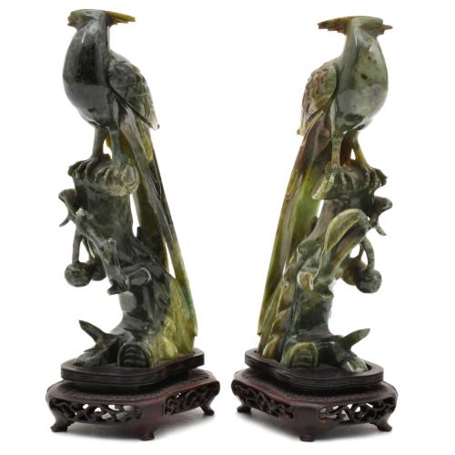 ESCUELA CHINA, SIGLO XX. Pareja de aves.