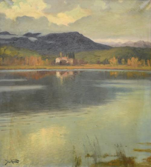 ANTONI ROS I GUELL (1873-1954). "Bañolas". 