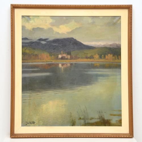 ANTONI ROS I GUELL (1873-1954). "Bañolas". 